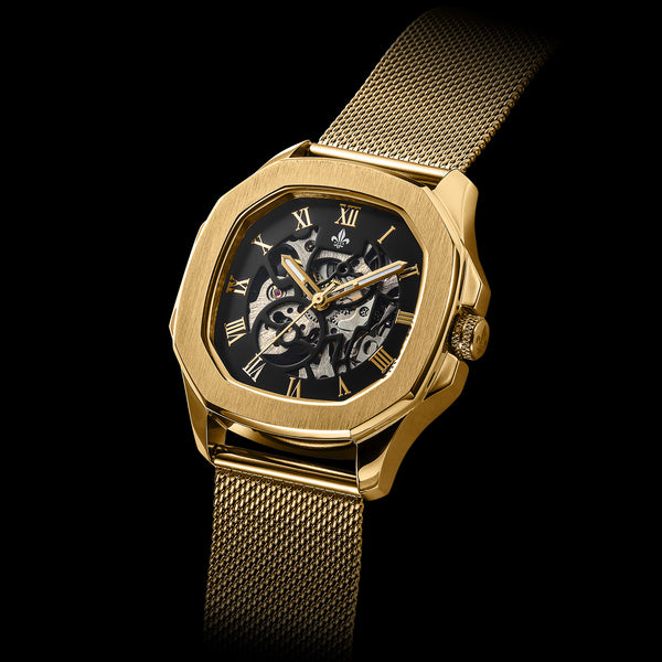 The Avalon Gold + Gold Mesh Strap | Ralph Christian Watches