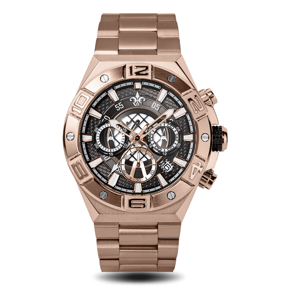 Rose Gold Link Butterfly Band - Delta Chrono