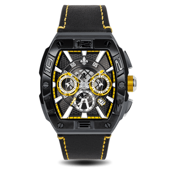 The Intrepid Chronograph - Black and Yellow