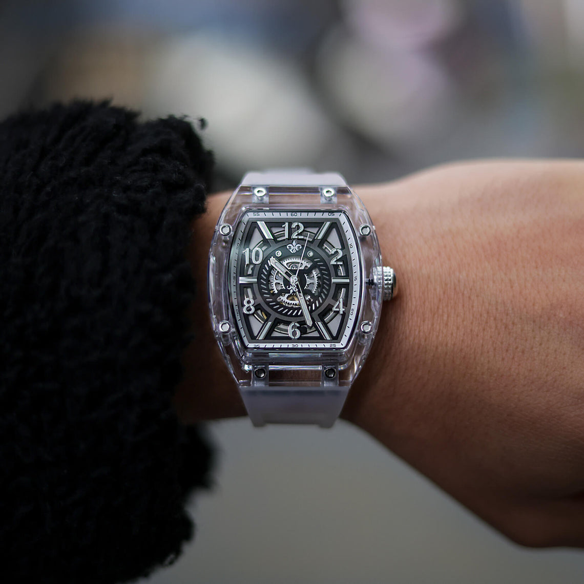 Mini Ghost Watch The Ghost Automatic | Transparent White | Ralph Christian Watches