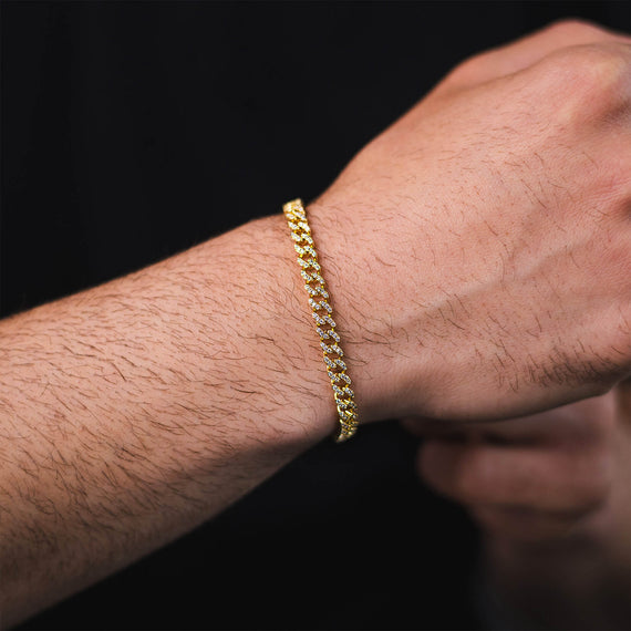 The Iced Cuban Bracelet - Gold