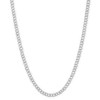 The Iced Cuban Necklace - Silver