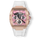 The Intrepid Sport Ladies - Sakura Blush rose gold tone statement watch with pink chronograph dial and white strap