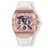 The Intrepid Sport Ladies - Sakura Blush rose gold tone statement watch with pink chronograph dial and white strap
