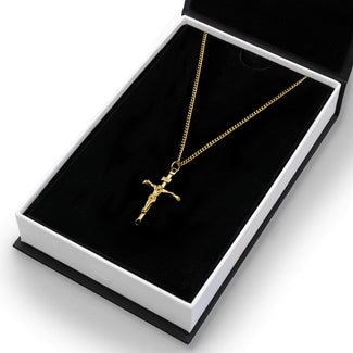 The Gold Crucifix Pendant - Essentials Collection