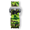 Green Camo Strap With Silver Buckle featuring a bold green and brown camouflage pattern with a sleek silver buckle, designed to complement men's luxury watches with statement style.