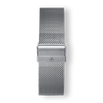 Silver Mesh Interchangeable Strap for men featuring a finely woven metal mesh design with a brushed clasp, embodying bold luxury watch style by Ralph Christian.