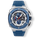 The Entourage Chrono - Blue men's luxury watch by Ralph Christian featuring a bold blue bezel, chronograph subdials, date function, textured dial, and blue rubber strap, statement watch designed to be noticed.