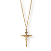 The Crucifix Essentials Bundle - Gold featuring a bold gold crucifix pendant with detailed figure of Christ on a matching gold chain, embodying men's luxury jewelry by Ralph Christian.