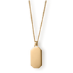The Gold Totem Pendant - Essentials Collection featuring a sleek, polished gold pendant on a matching gold chain, designed for men's luxury jewelry with bold, standout style.