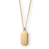 The Gold Totem Pendant - Essentials Collection featuring a sleek, polished gold pendant on a matching gold chain, designed for men's luxury jewelry with bold, standout style.