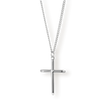 The Cross Essentials Bundle - Silver featuring a sleek, polished silver cross pendant on a fine chain, designed as bold men's jewelry for a confident, standout look.