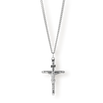 The Crucifix Essentials Bundle - Silver featuring a bold men's silver crucifix pendant on a matching chain, crafted with high-quality materials for standout men's jewelry by Ralph Christian.