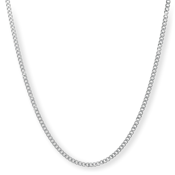 The Compass Essentials Bundle - Silver featuring a sleek silver chain necklace with a polished finish, designed as bold men's jewelry for a confident, statement look.