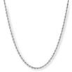 The Silver Rope Necklace - Essentials Collection featuring a sleek, polished silver twisted rope design crafted for men's luxury jewelry, bold by design.