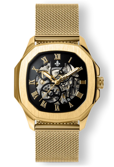 The Avalon Gold + Gold Mesh Strap