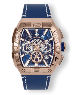 The Intrepid Chronograph - Rose Gold / Blue