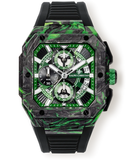 The Vanguard Carbon Chrono - Emerald Shadow
