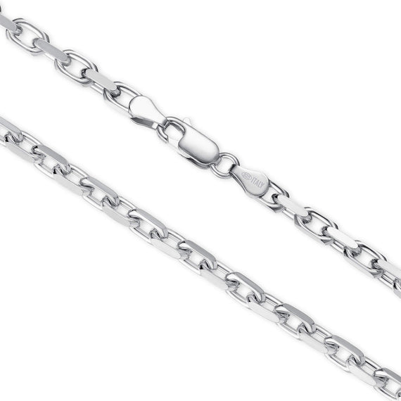 The Silver Anchor Necklace - Italian Collection