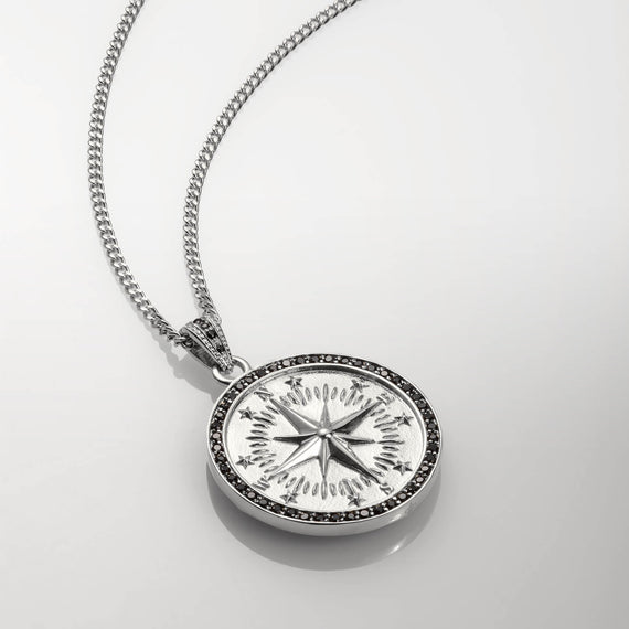 The Silver Compass Pendant - Essentials Collection