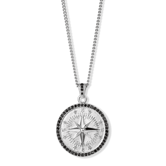 The Silver Compass Pendant - Essentials Collection