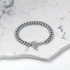 The Cross Pendant Bracelet - Silver