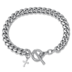 The Cross Pendant Bracelet - Silver