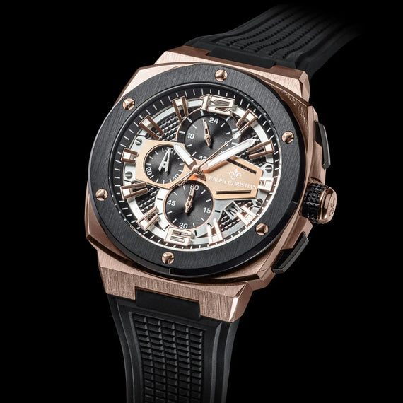 The Entourage Chrono - Rose Gold & Black