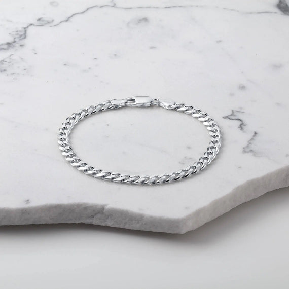 The Silver Cuban Bracelet - Italian Collection