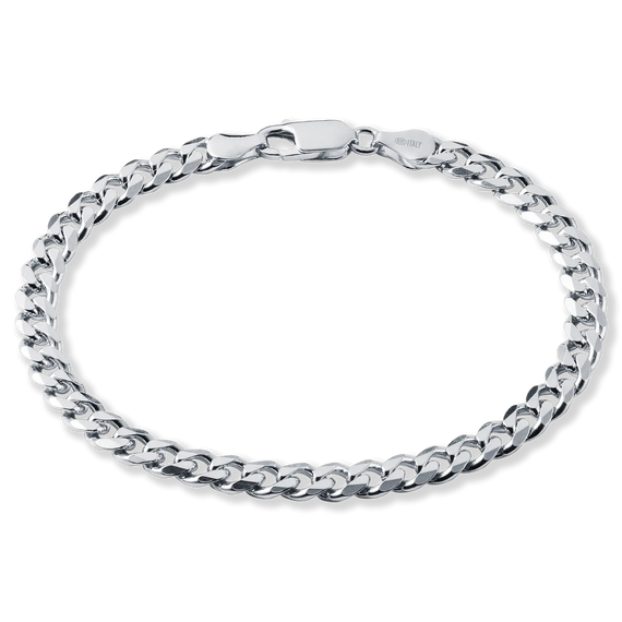 The Silver Cuban Bracelet - Italian Collection