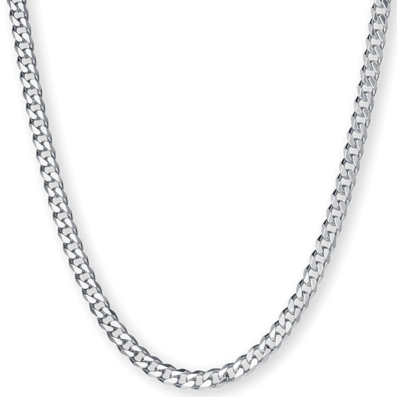 The Silver Cuban Necklace - Italian Collection