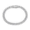 Diamond bracelet on a white background
