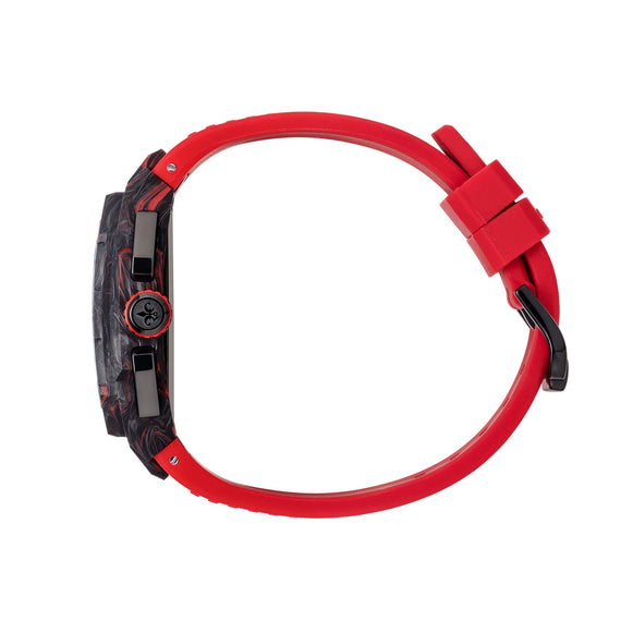 The Vanguard Carbon Chrono - Crimson Ember - Side Shot