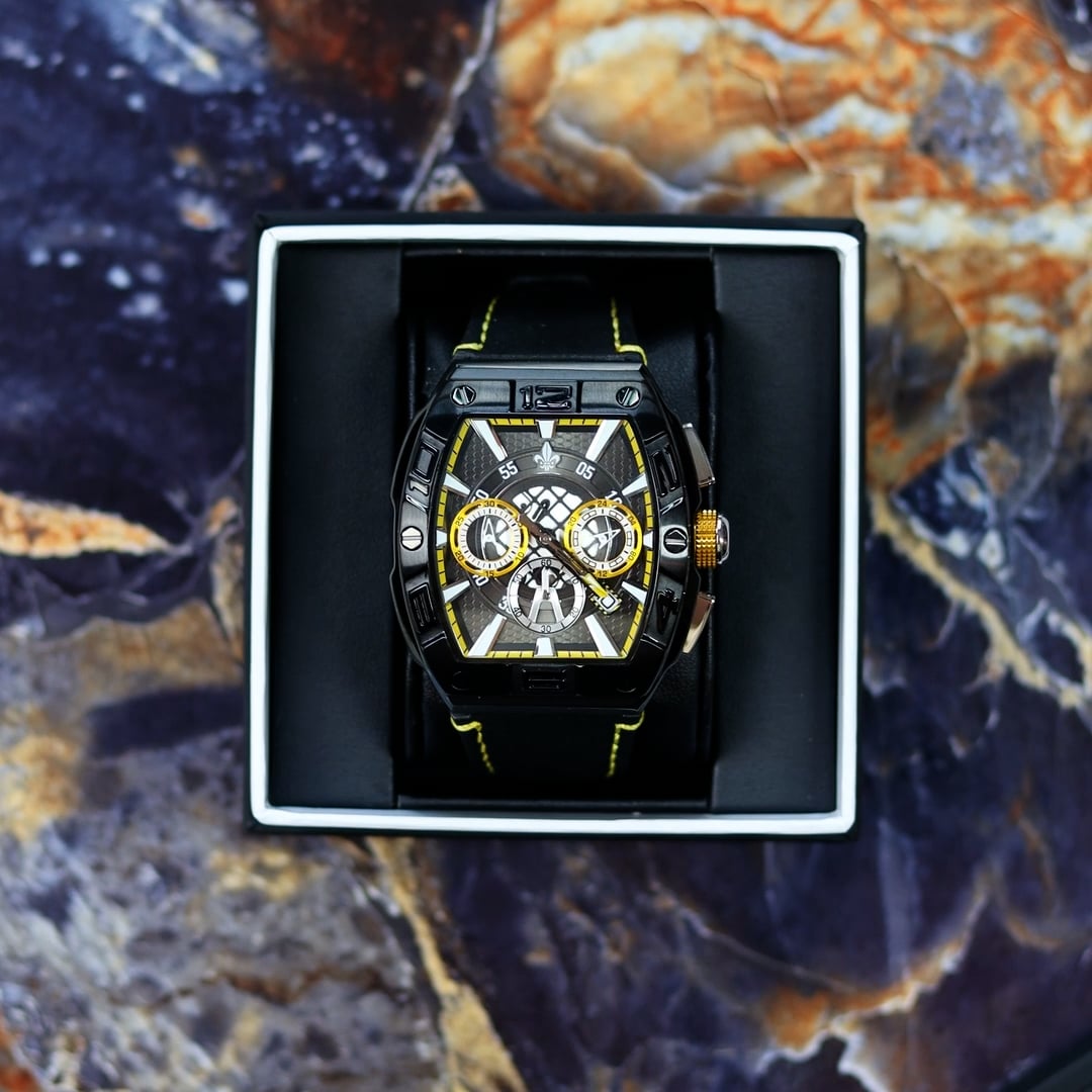 The Intrepid Chronograph - Black and Yellow