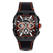 The Intrepid Chronograph - Midnight Diamond | Neon Orange