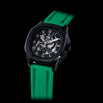 Green Silicone Strap With Silver Buckle