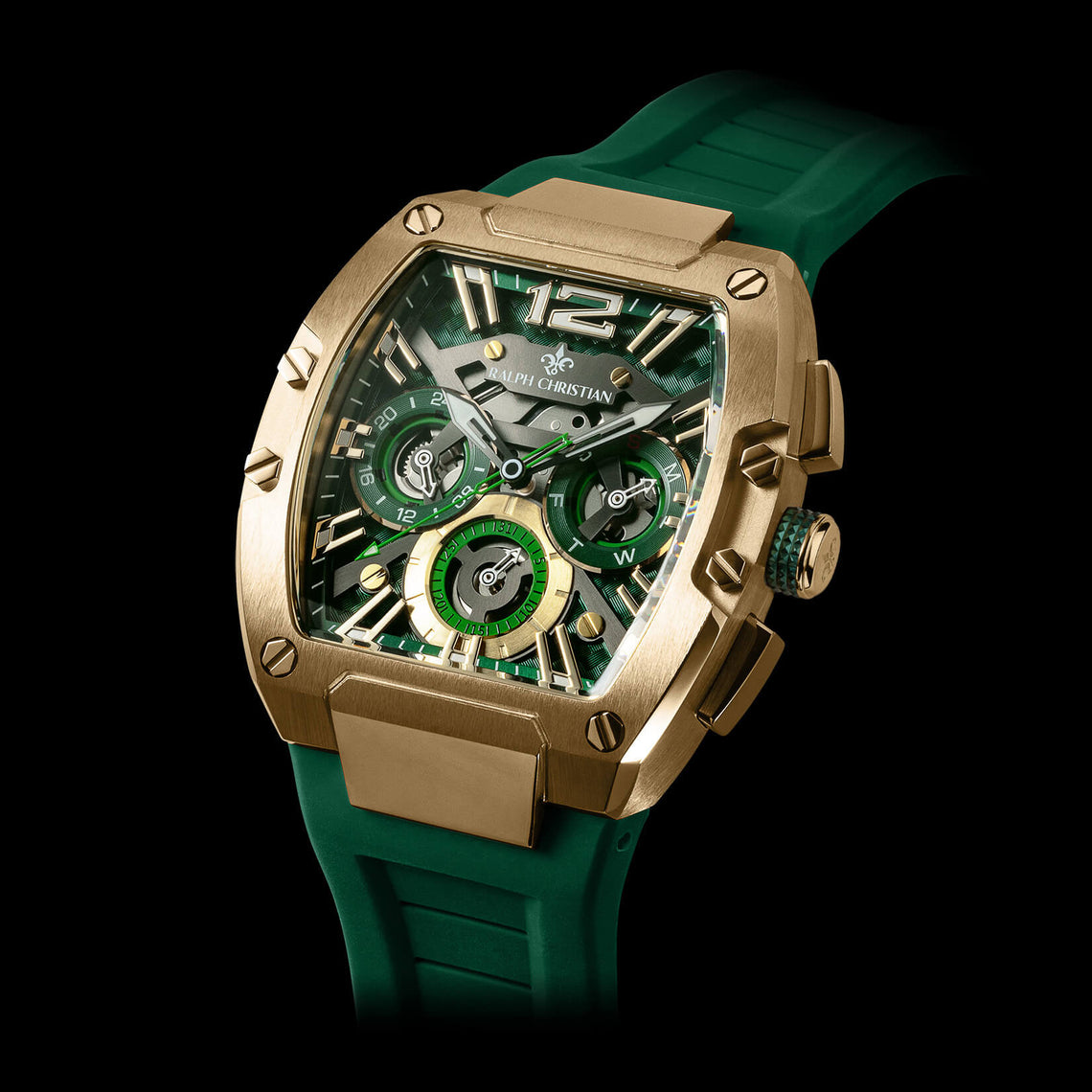 The Intrepid Sport | Gold & Green | Ralph Christian Watches