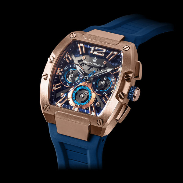 The Intrepid Sport | Rose Gold & Blue | Ralph Christian Watches