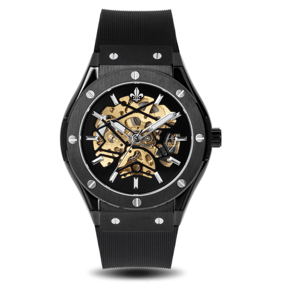 Prague Skeleton Automatic Deluxe Black Ralph Christian Watches