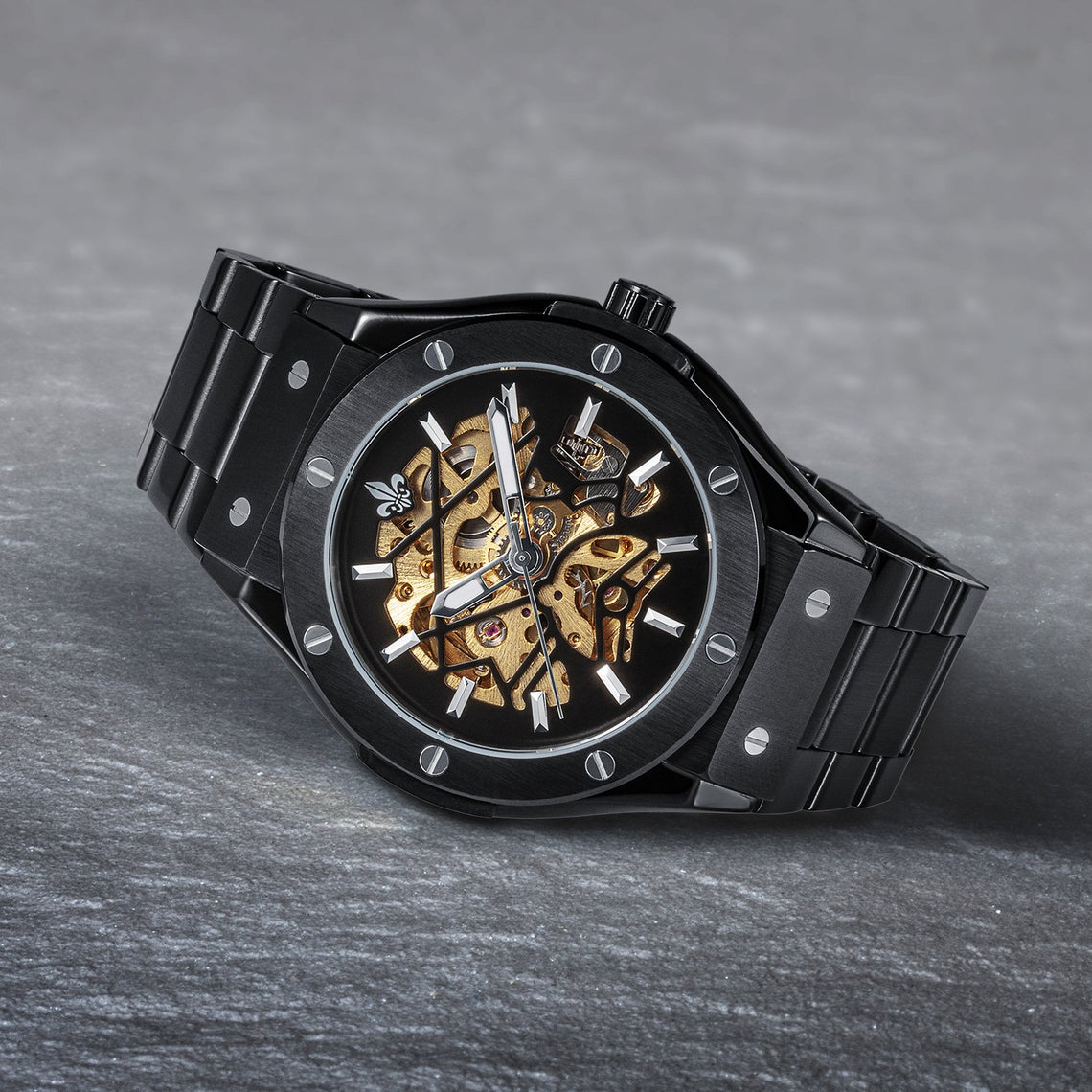 Prague Skeleton Metal Deluxe | Black | Ralph Christian Watches