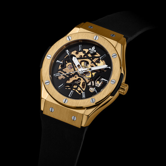 Prague Skeleton Automatic Deluxe | Gold | Ralph Christian Watches
