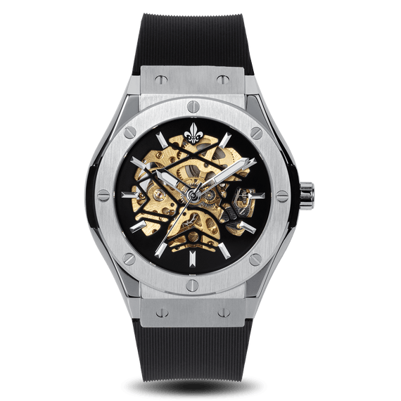 Prague Skeleton Automatic Deluxe | Silver | Ralph Christian Watches