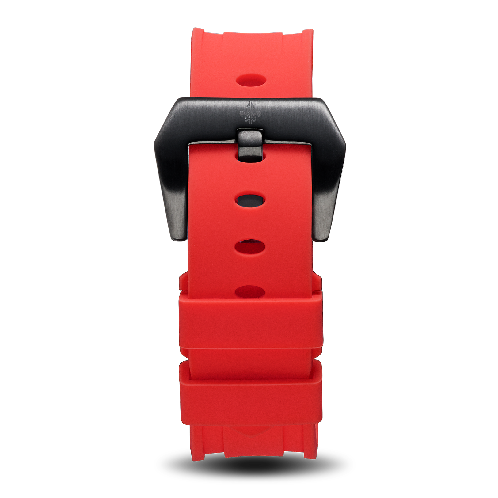 Red Silicone Strap With Black Buckle | Ralph Christian Watches