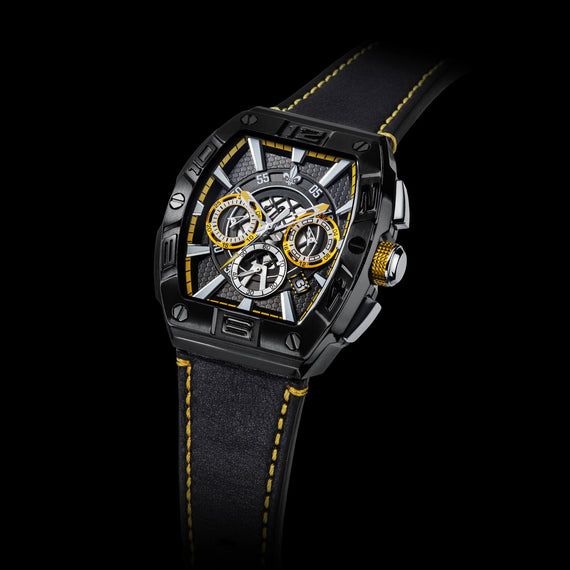 The Intrepid Chronograph | Black And Yellow | Ralph Christian Watches
